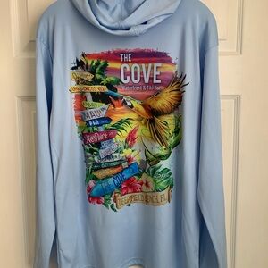 Mens Lightweight Hoodie with Artwork by D.Friel EUC